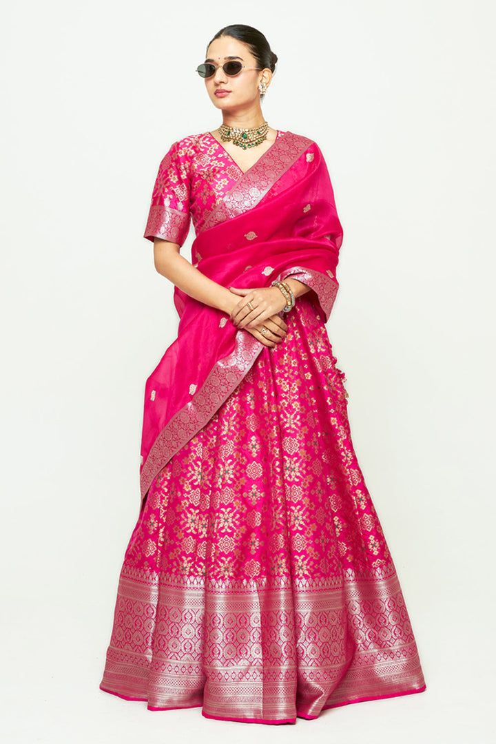 Meenaxi Pink Lehenga Set