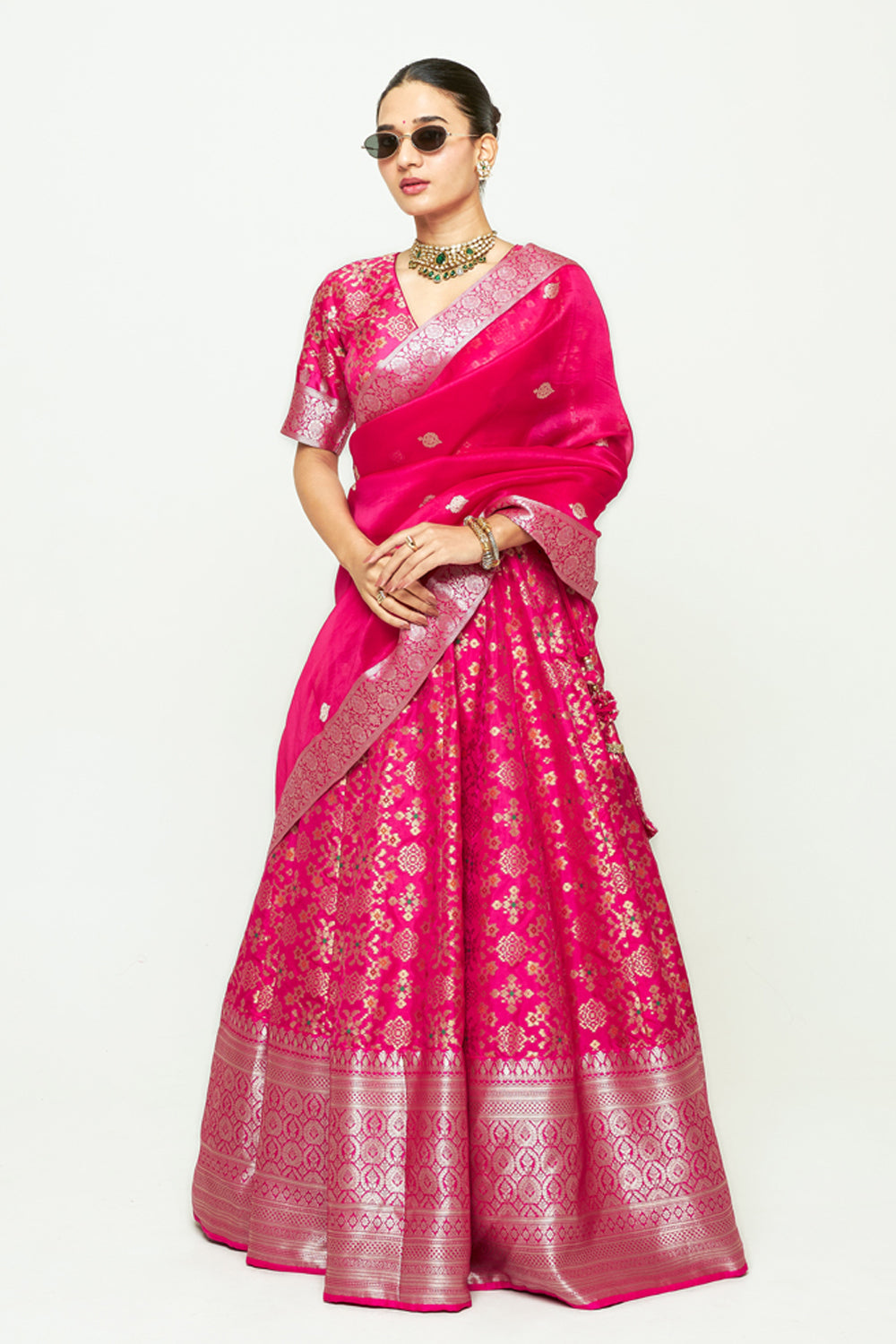 Meenaxi Pink Lehenga Set