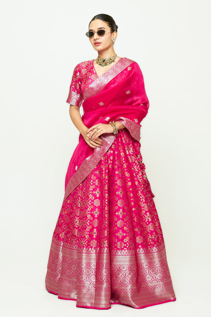 Meenaxi Pink Lehenga Set