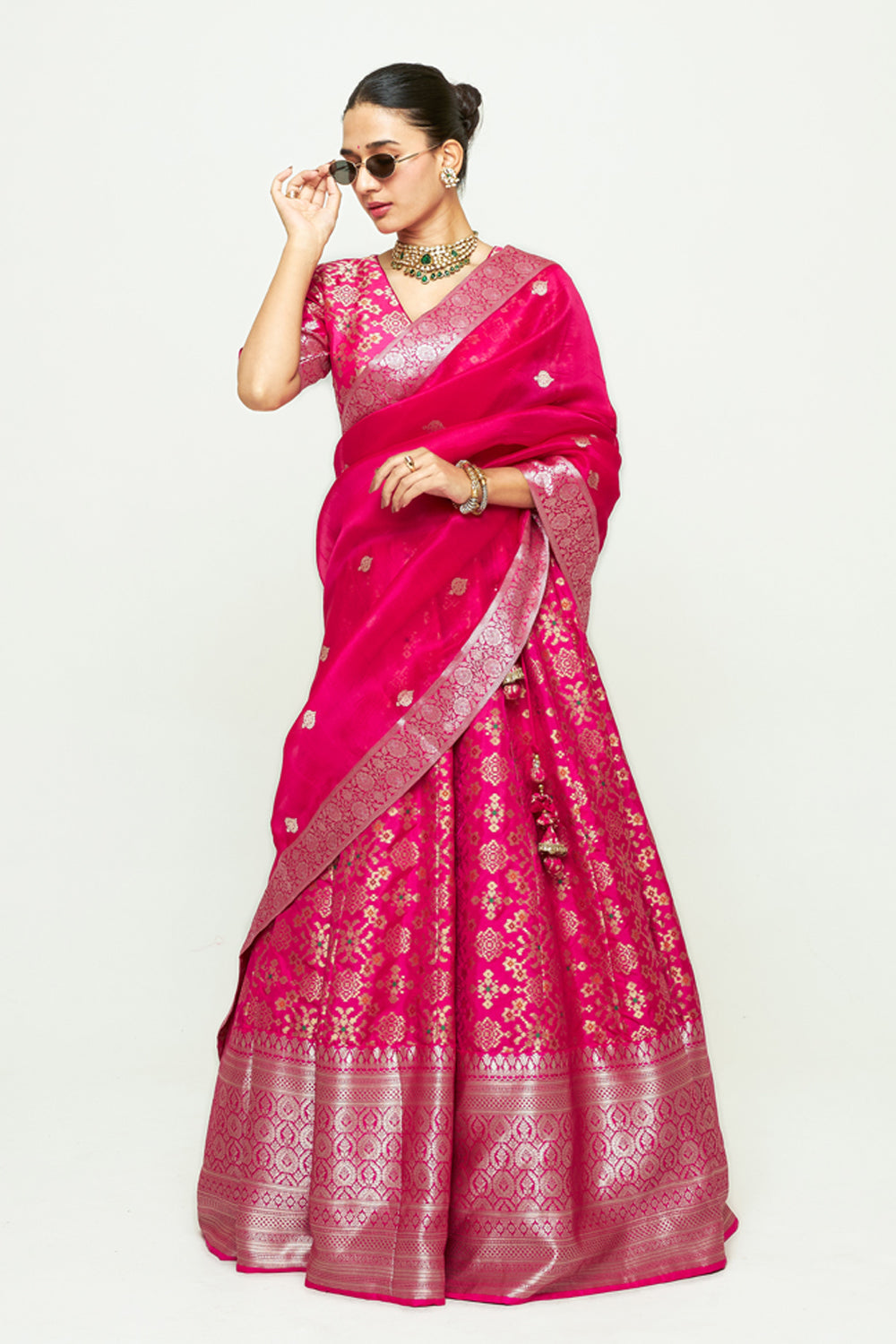 Meenaxi Pink Lehenga Set