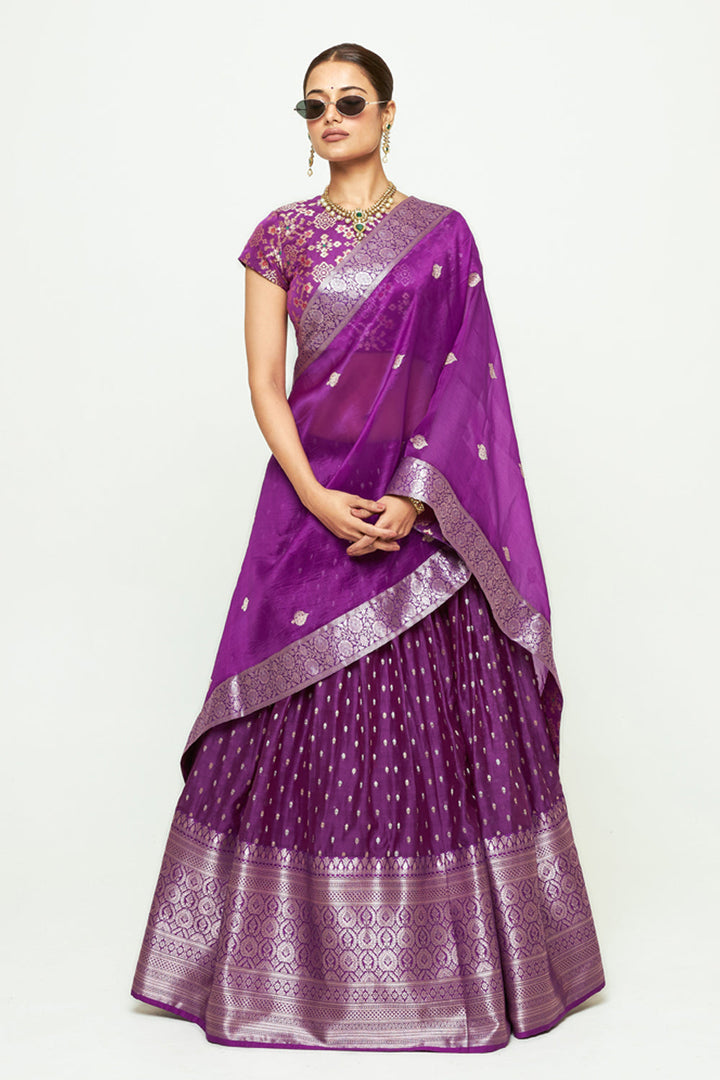 Mana Purple Lehenga Set
