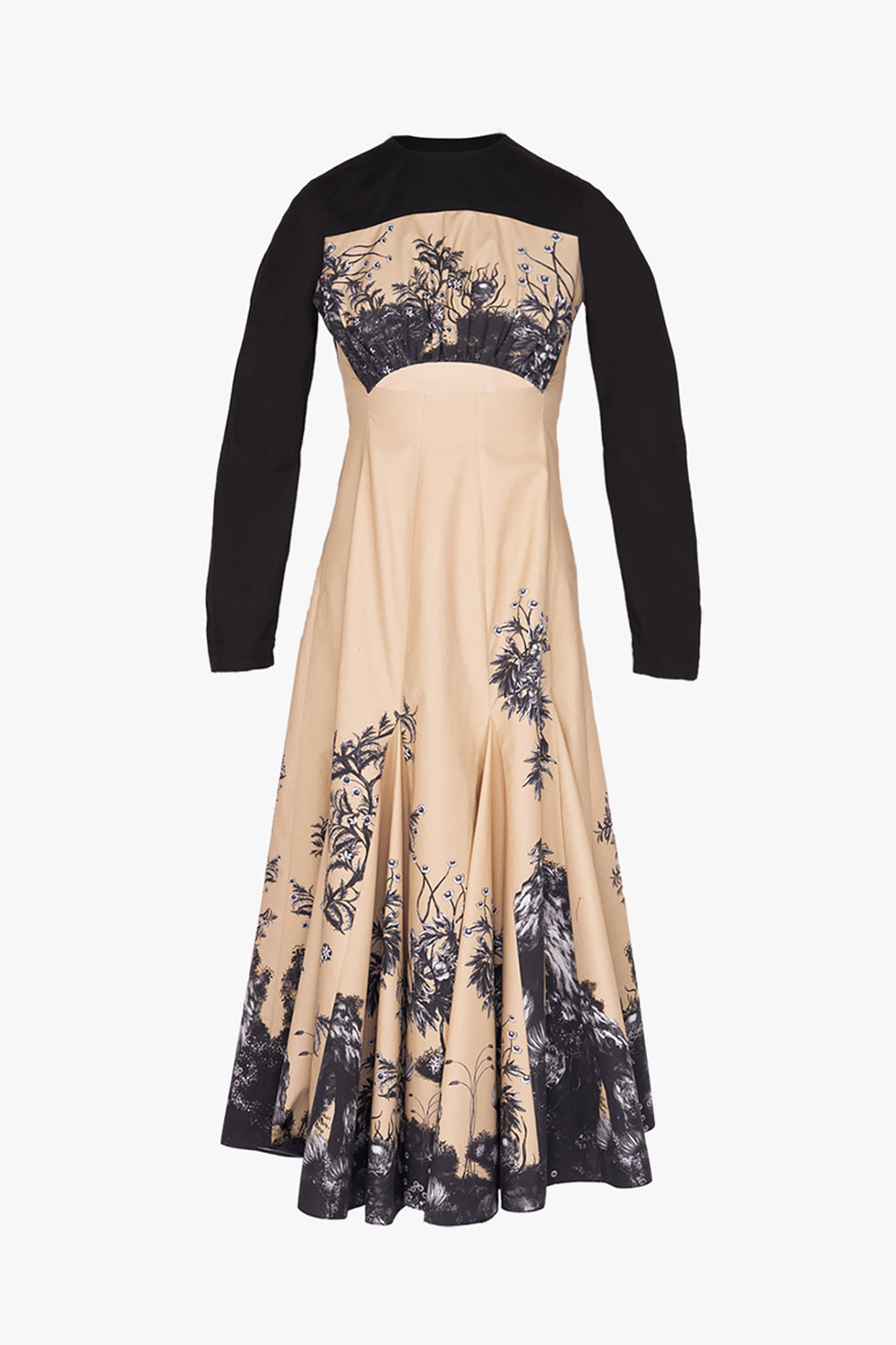 Terra River Hand-Illustrated Print Dress