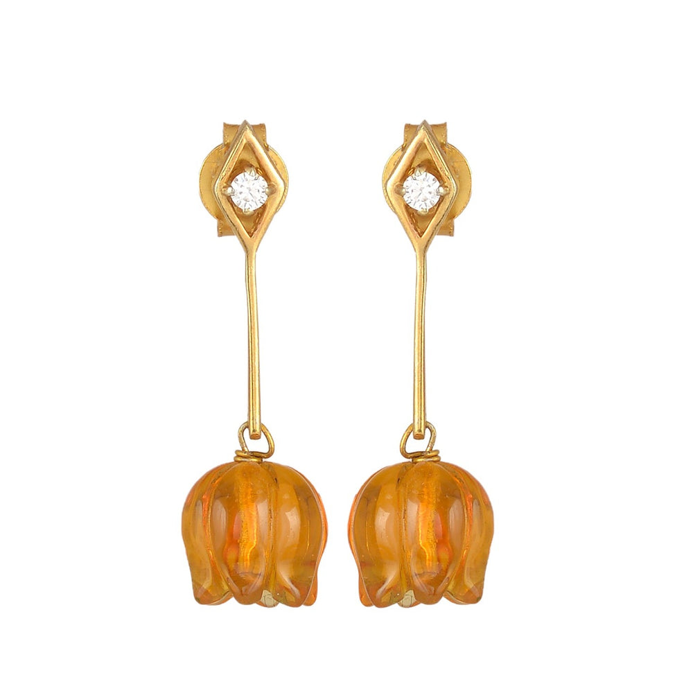 Pink Tulip Earrings