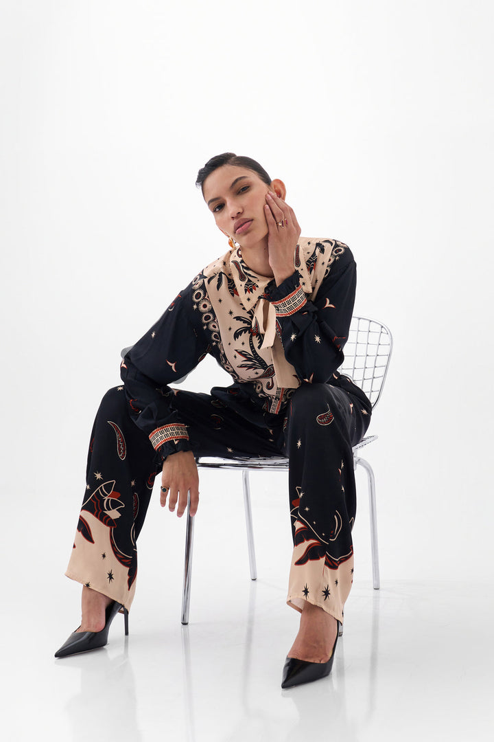 Iris Shirt & Thais Pants - Nocturnal Jungle