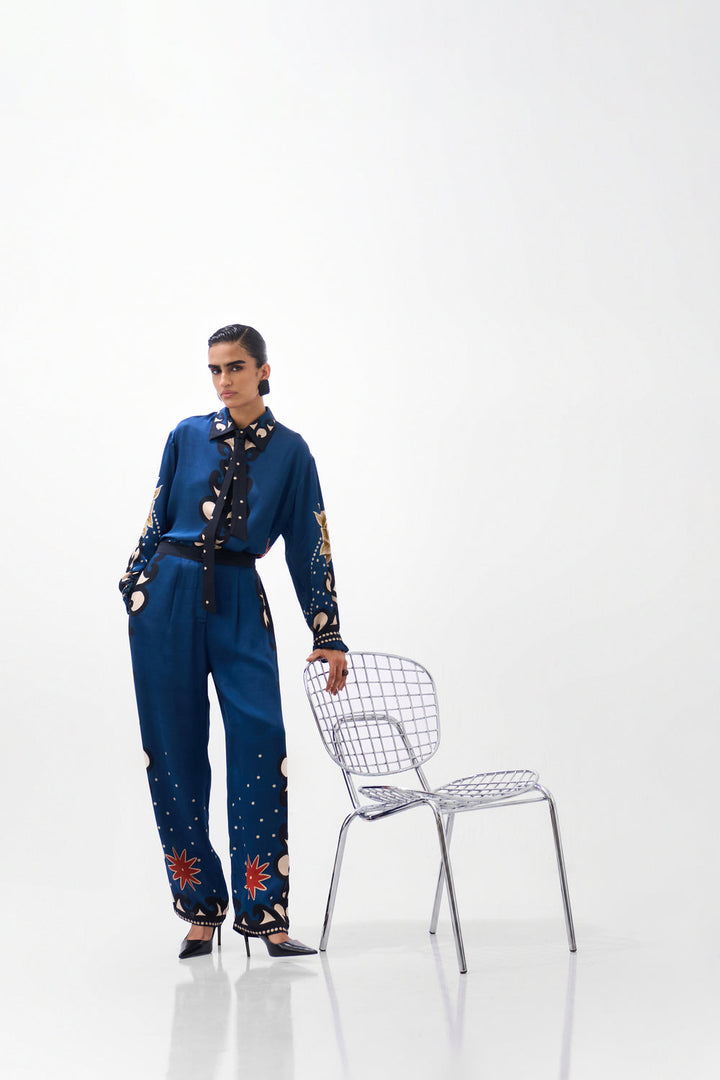 Iris Shirt & Thais Pants - Old Rose