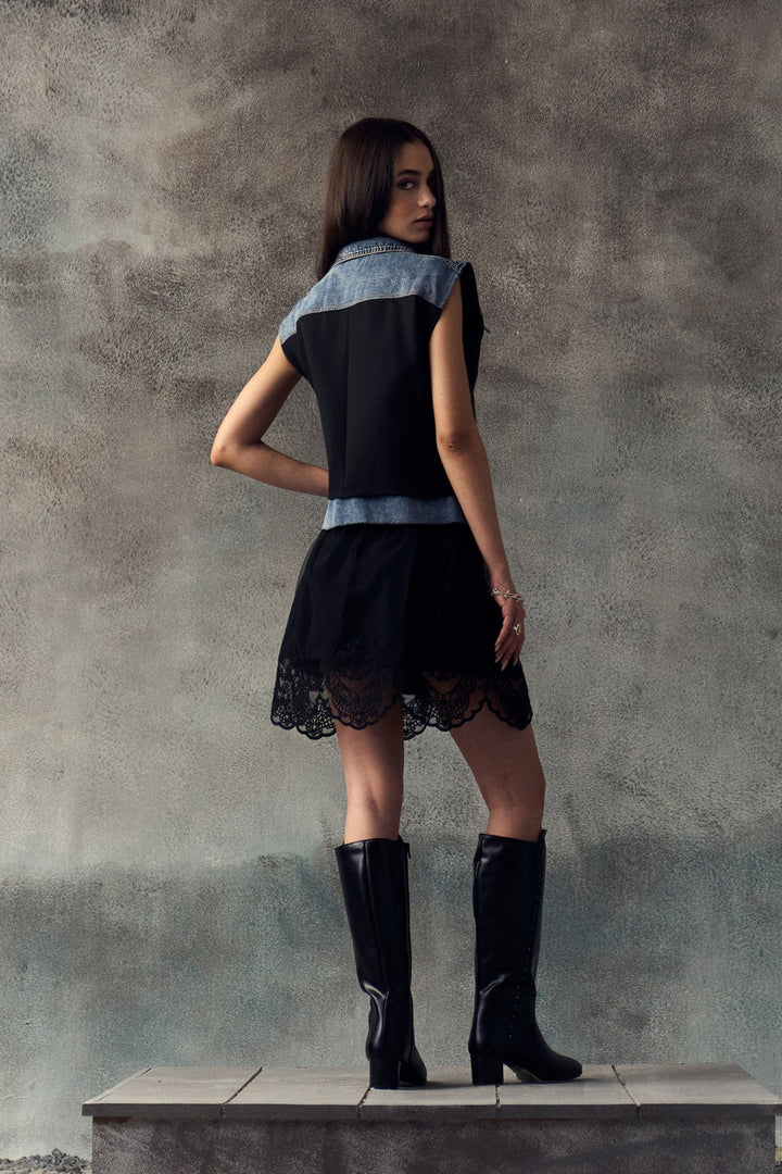 BLACK LORRA WAISTCOAT