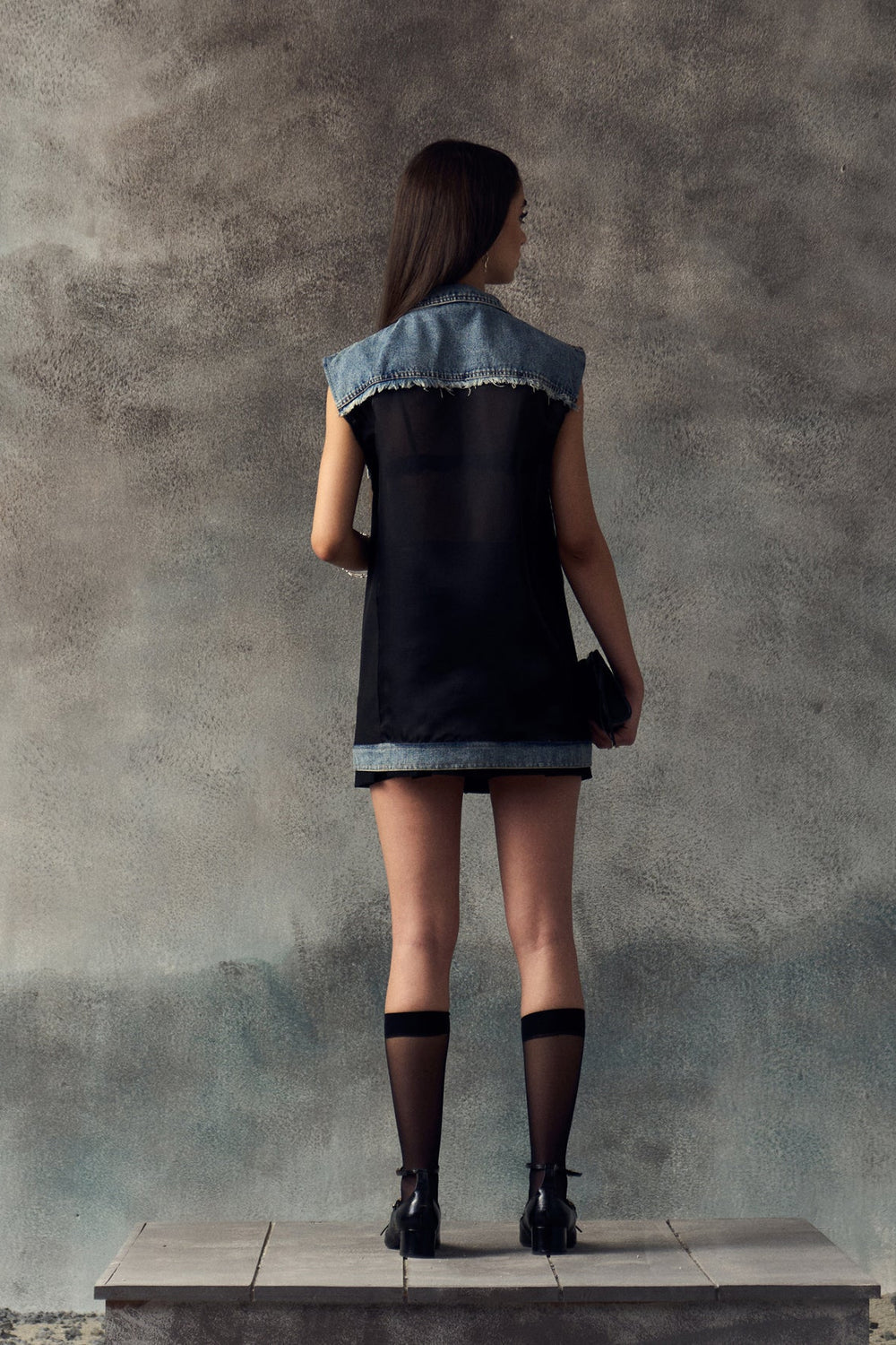 BLACK NEVINIA WAISTCOAT