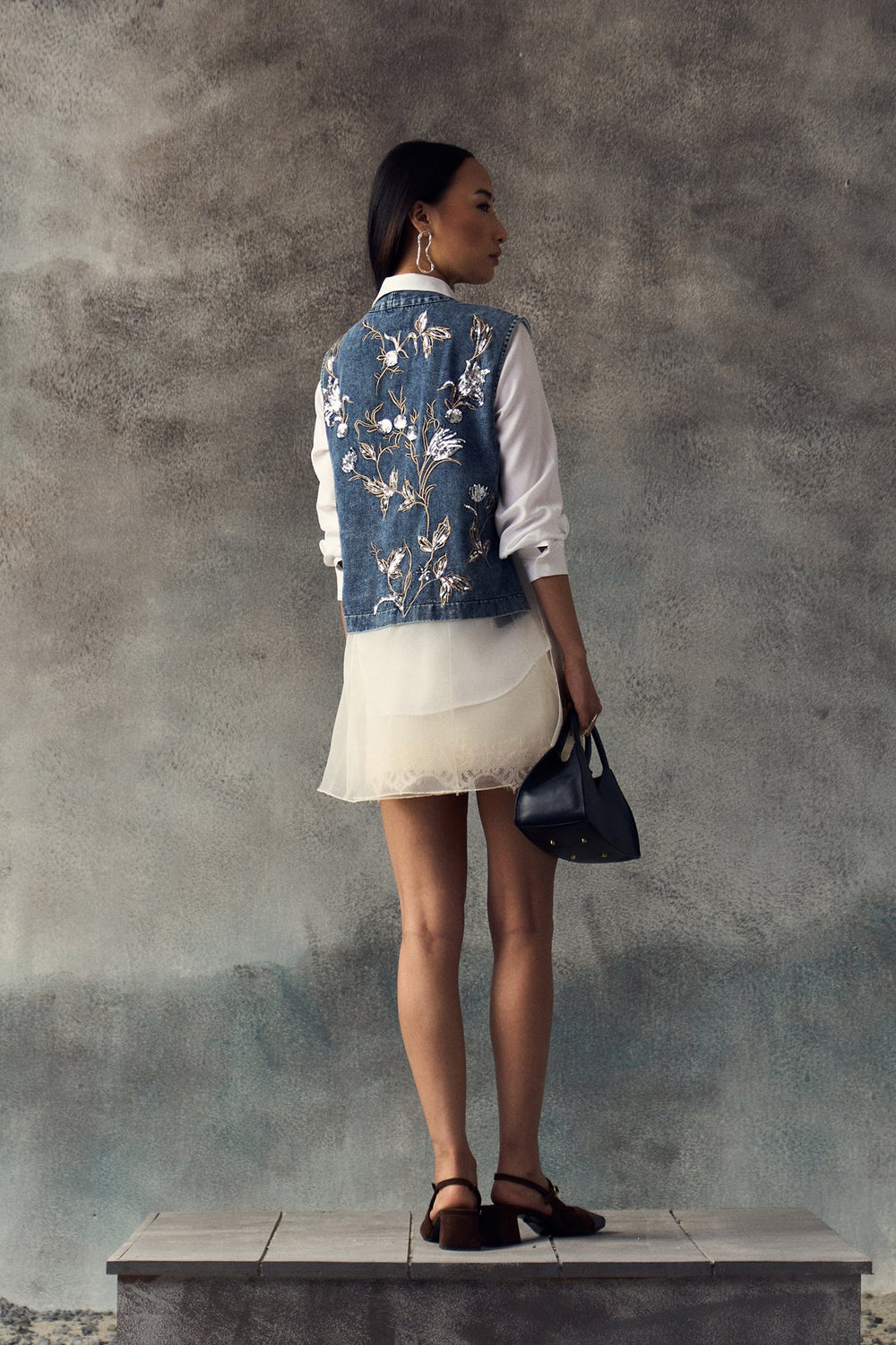 WHITE CORRA WAISTCOAT