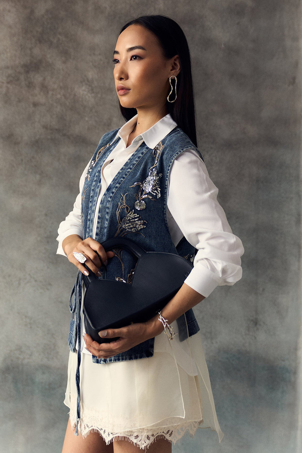WHITE CORRA WAISTCOAT