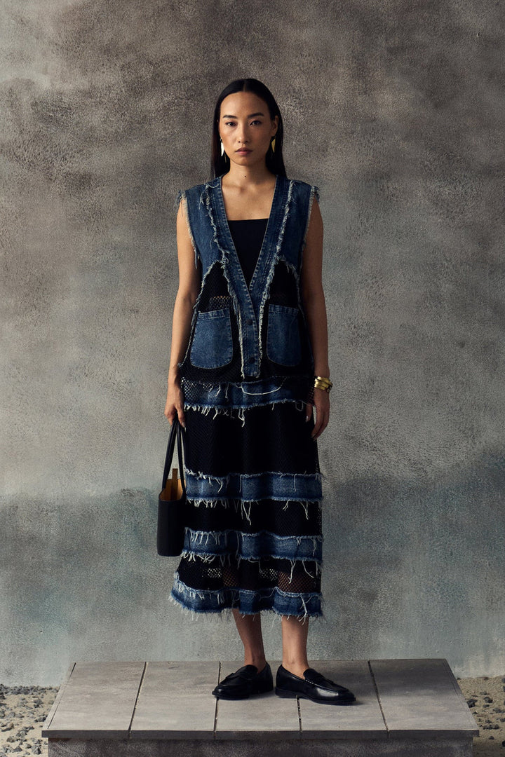 BLUE SABLYN SKIRT SET