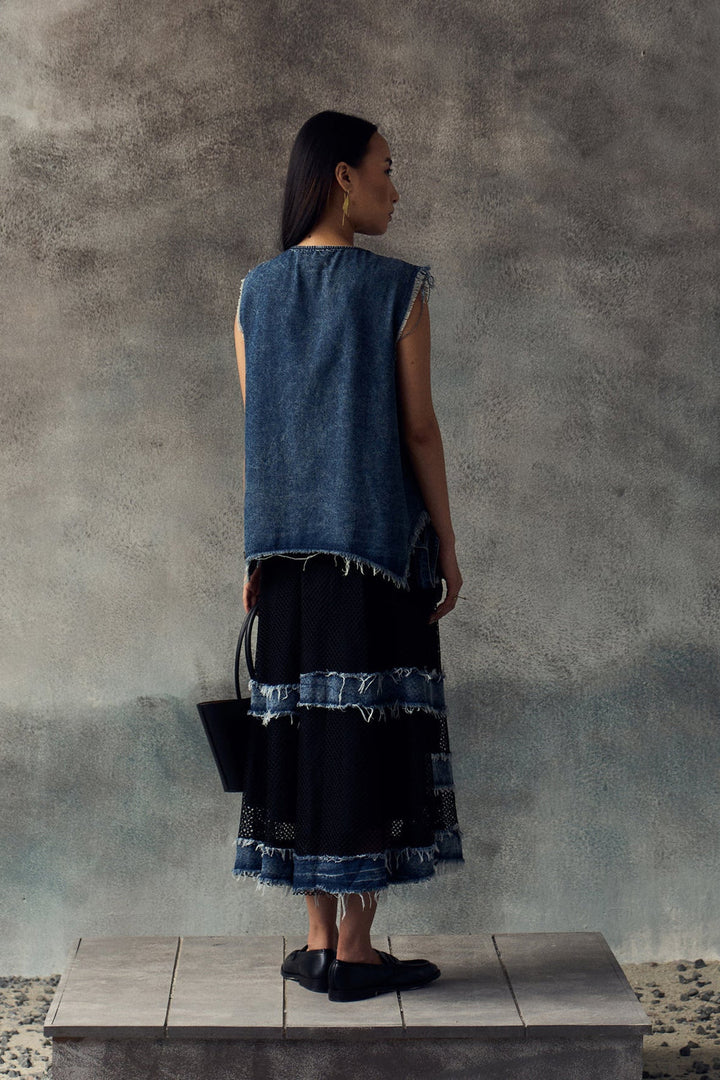 BLUE SABLYN SKIRT SET