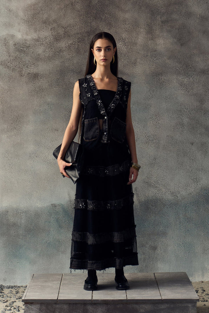 BLACK LABLYN SKIRT SET