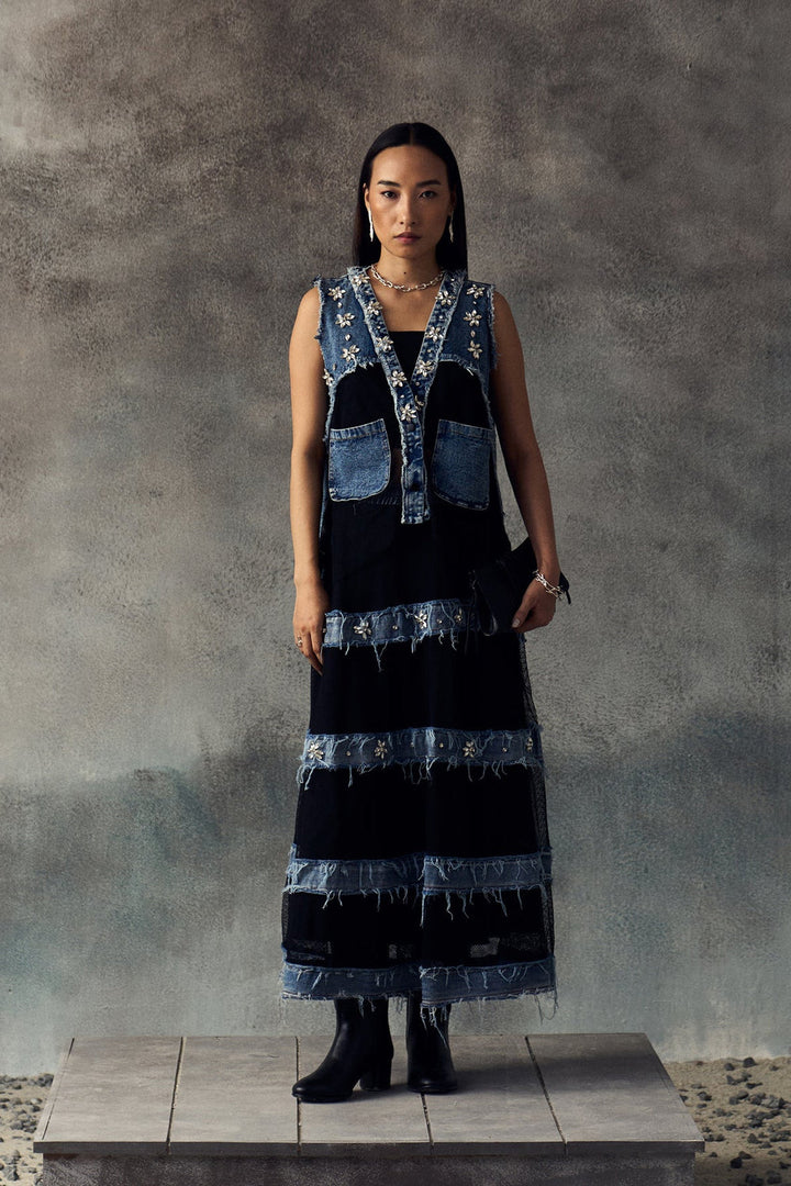 BLUE LABLYN SKIRT SET