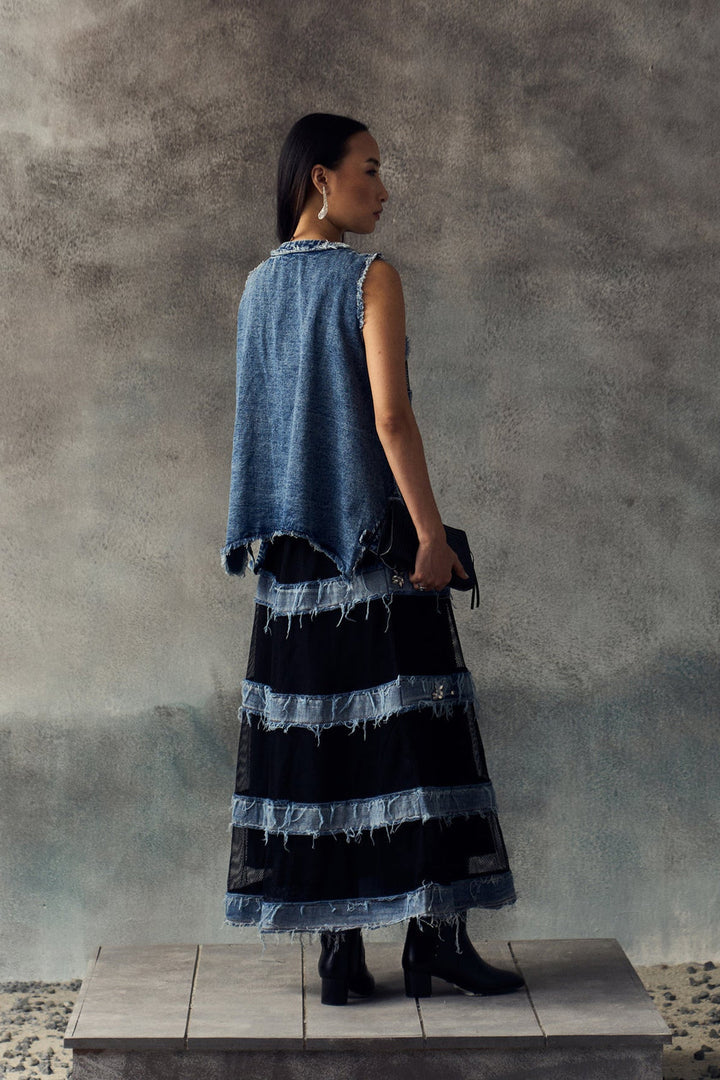 BLUE LABLYN SKIRT SET