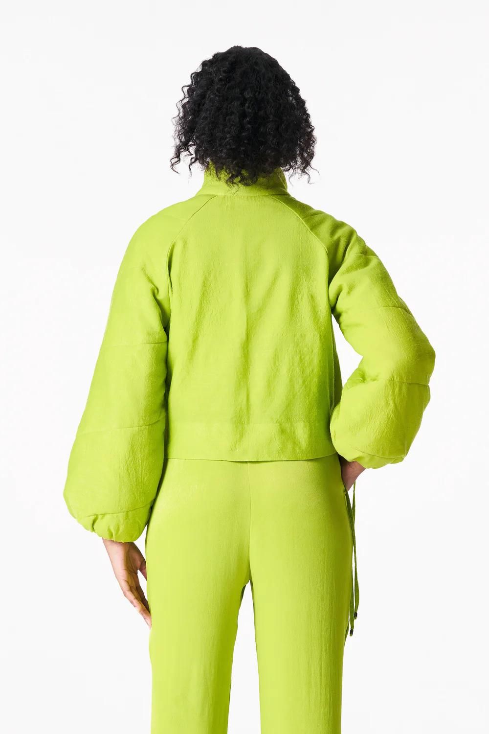 Chartreuse Puffer Jacket
