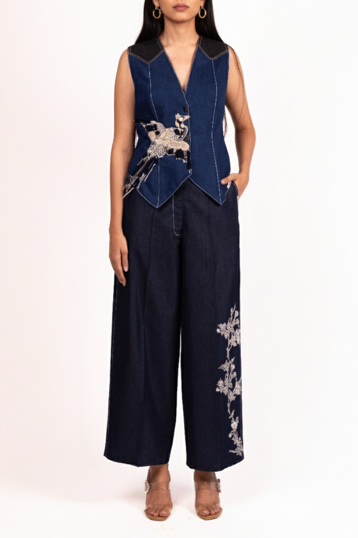 Parisian Aviary Waistcoat with Pant