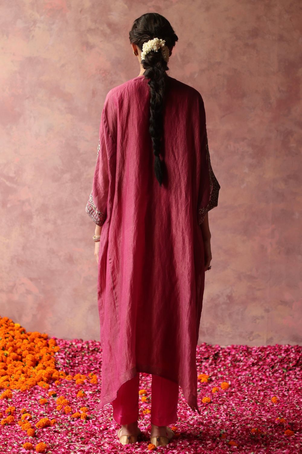 Heer Fuchsia Phiran Set