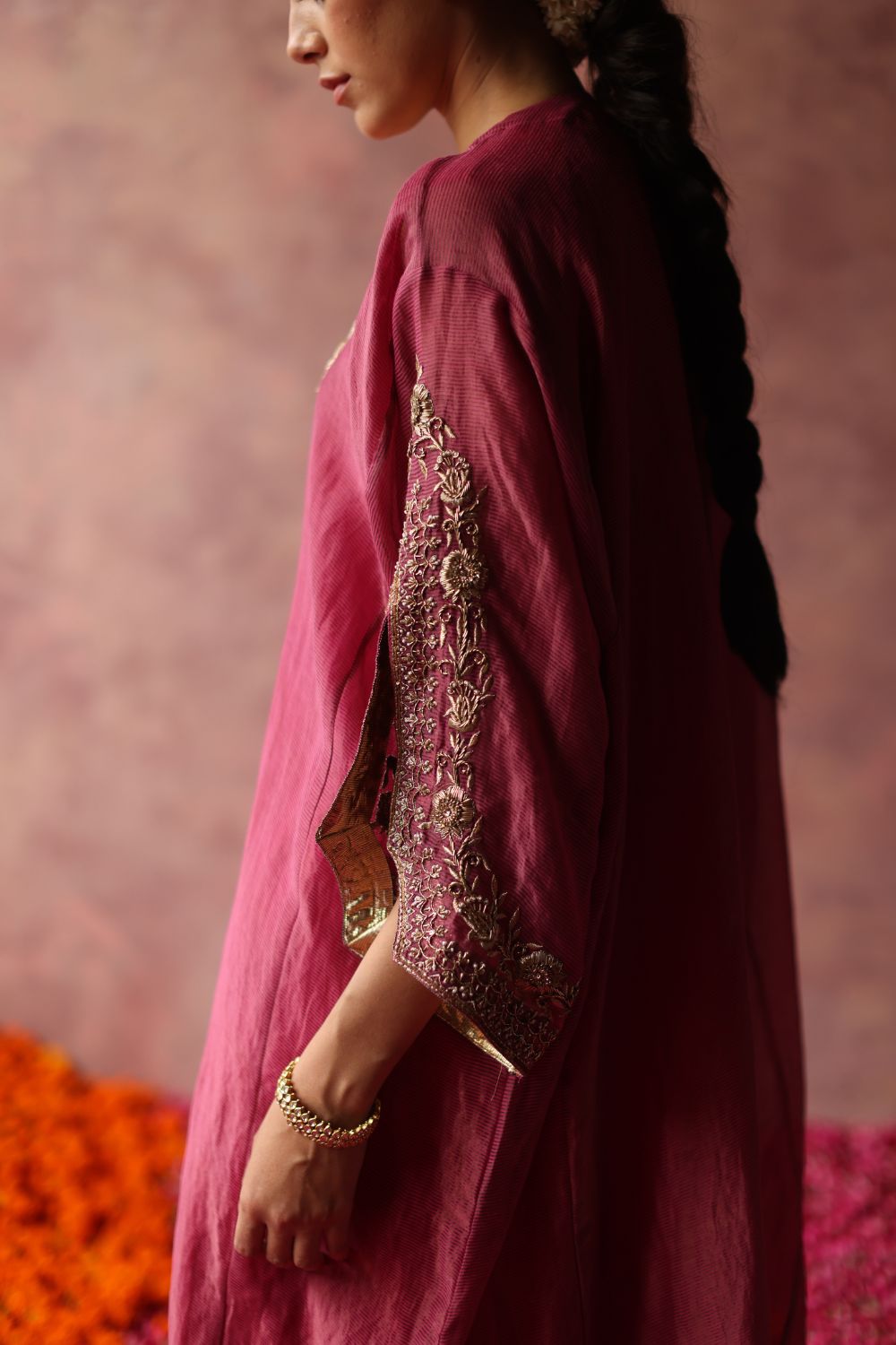 Heer Fuchsia Phiran Set