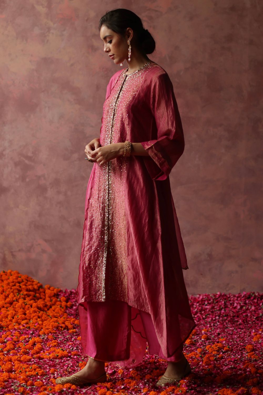 Paakizah Fuchsia Pink Kurta Set