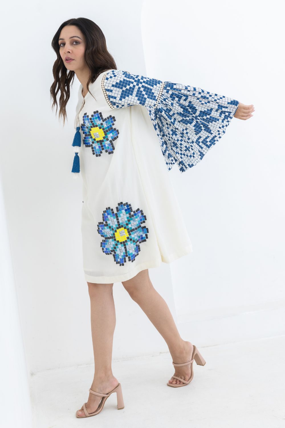 White Sunflower Dress