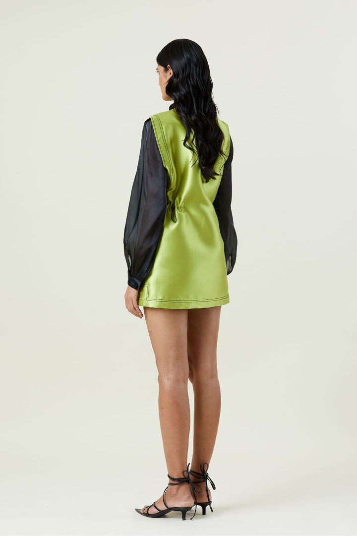 'Algae' Cinched Dress