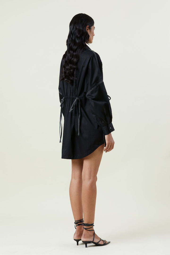 'Elestria' Embellished Shirt Dress