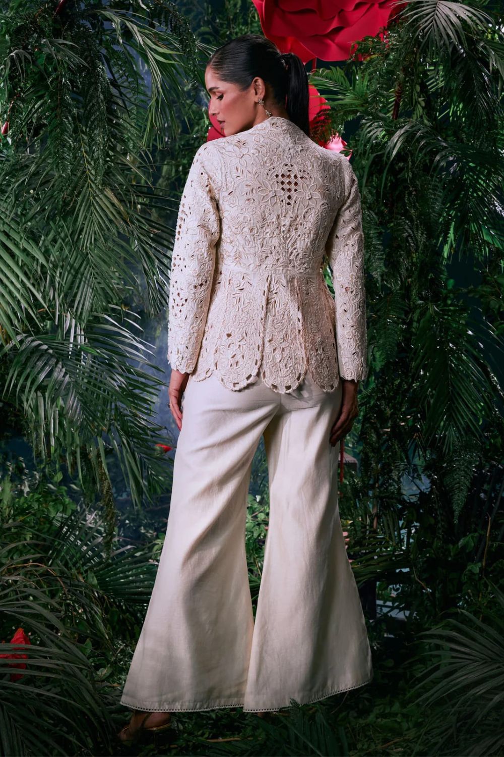 Ivory Cutwork Bell Bottoms