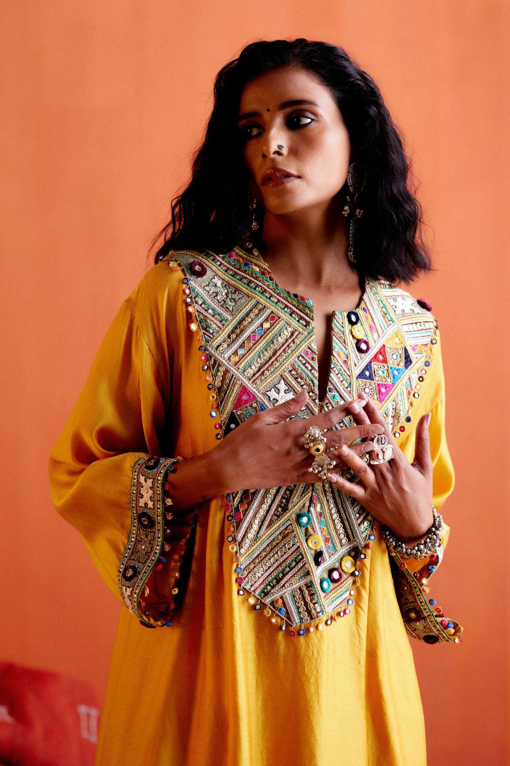 Yellow Kurta With Salwar Set