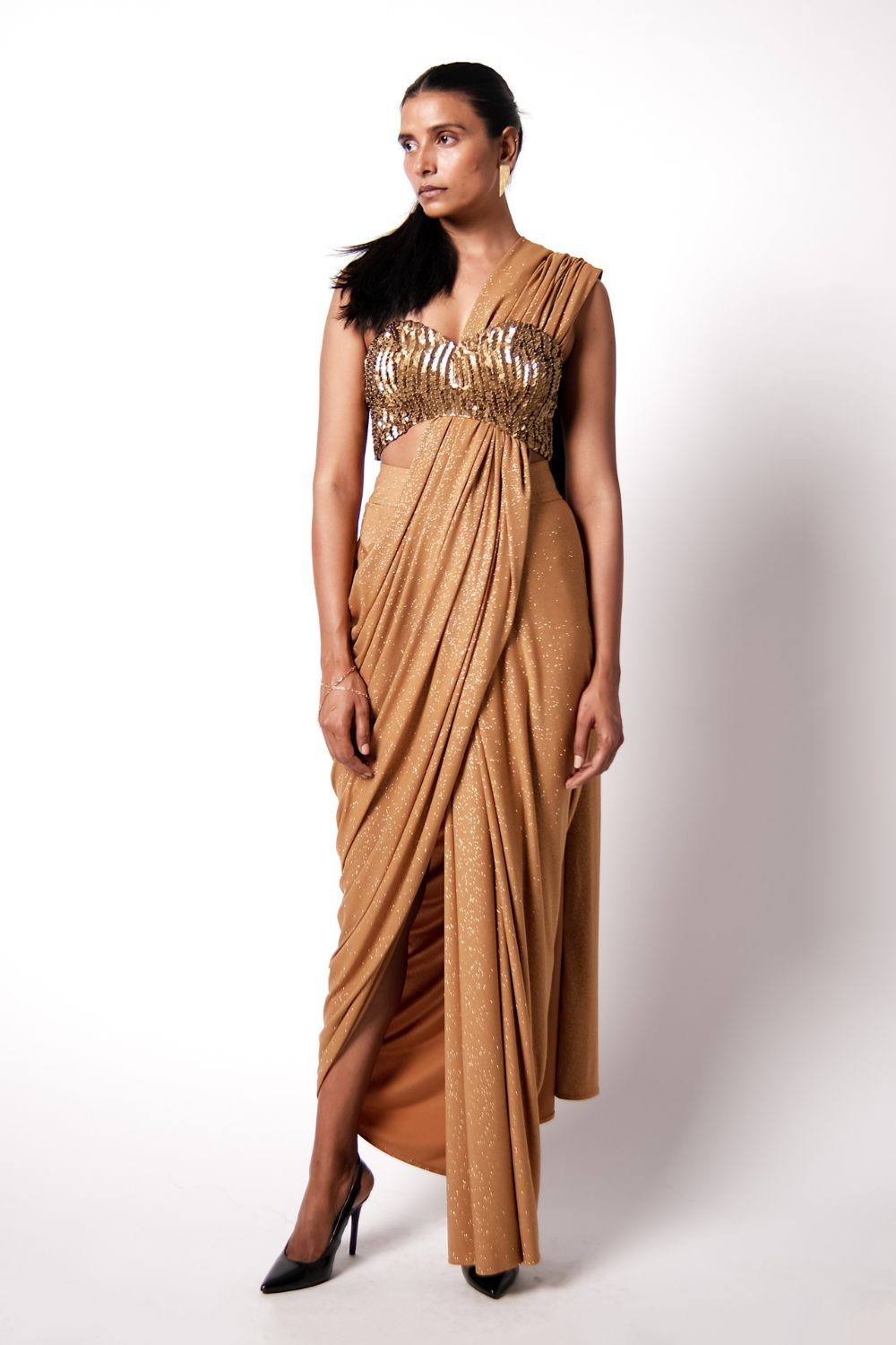 Corset Bustier With Star Saree