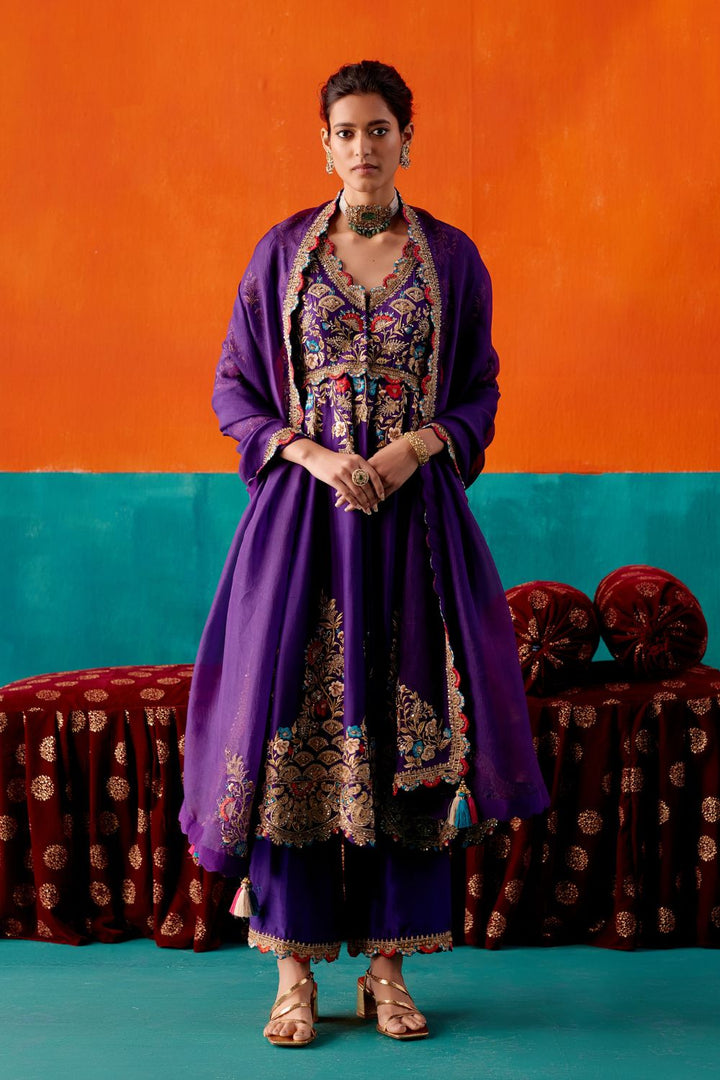 Purple Kurta Set