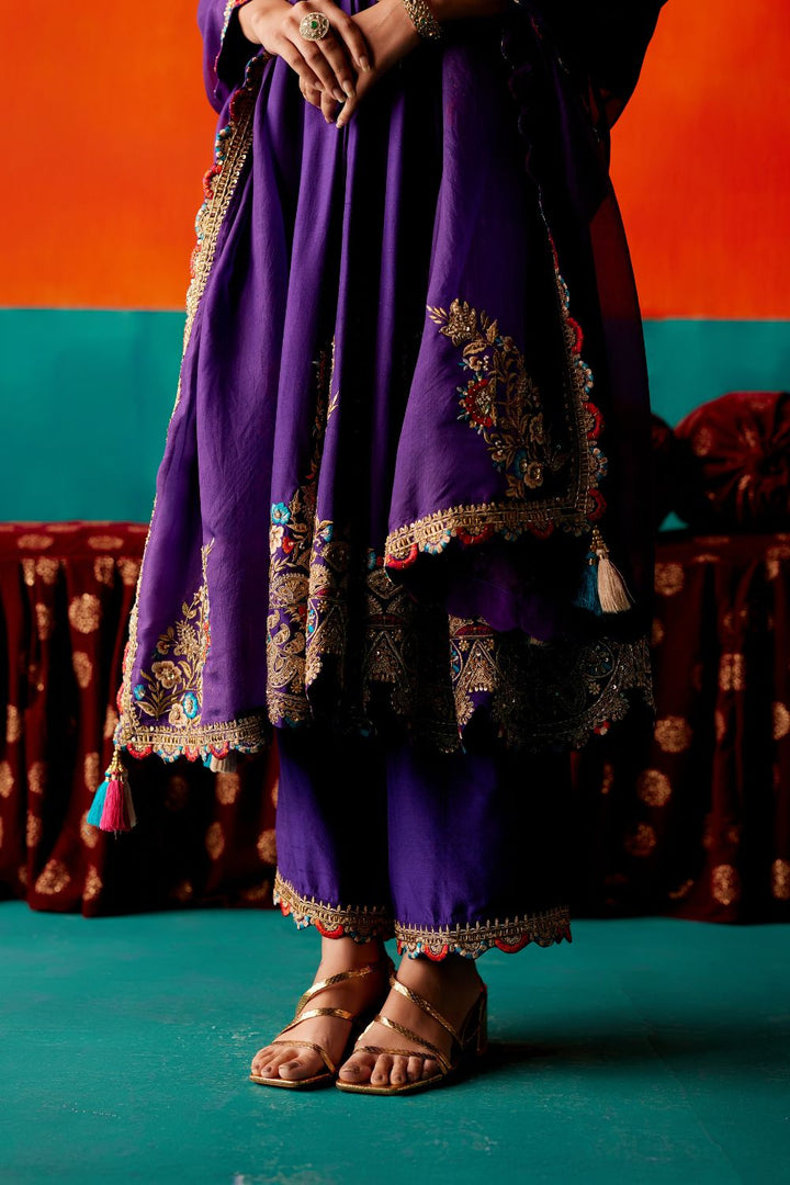 Purple Kurta Set