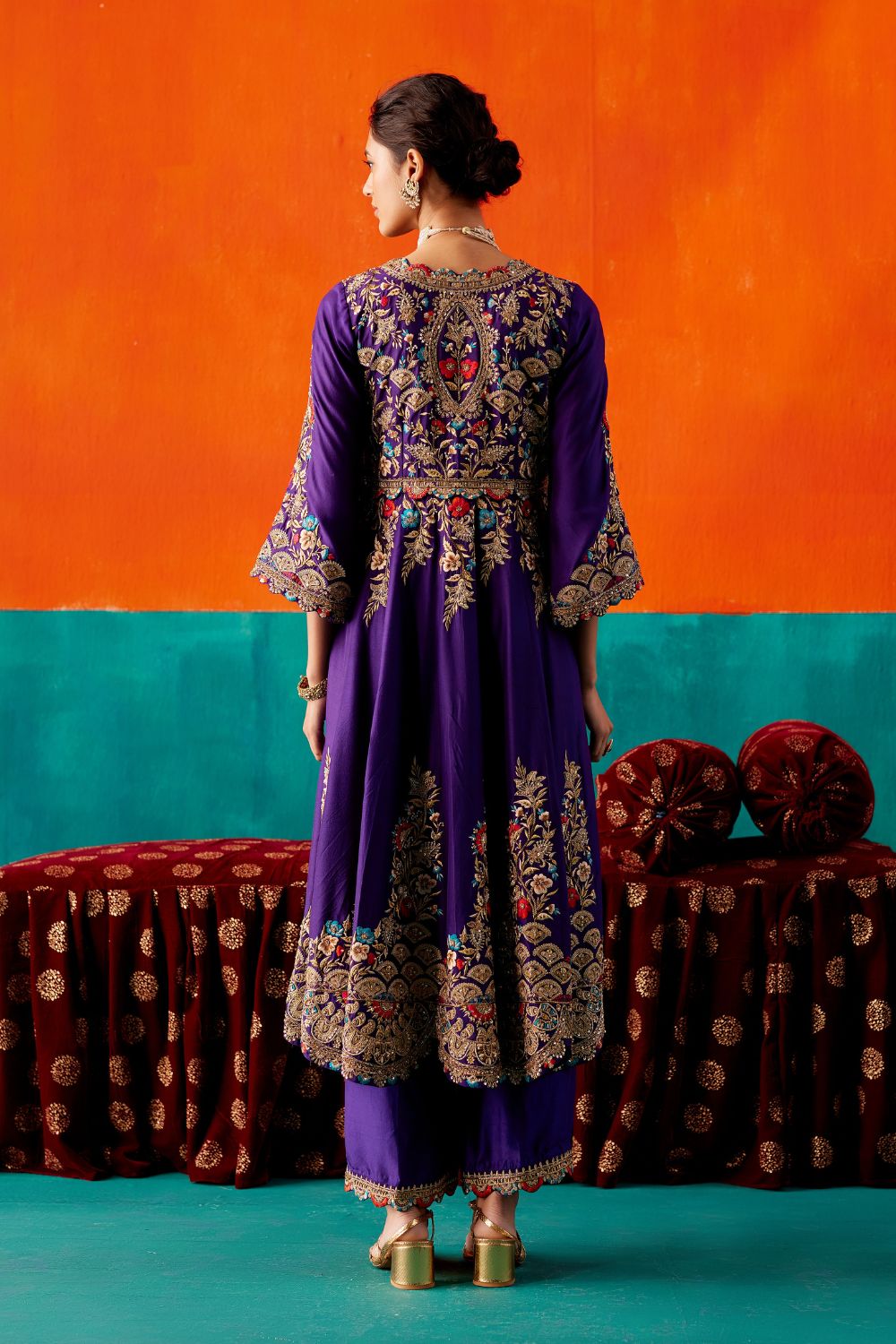 Purple Kurta Set