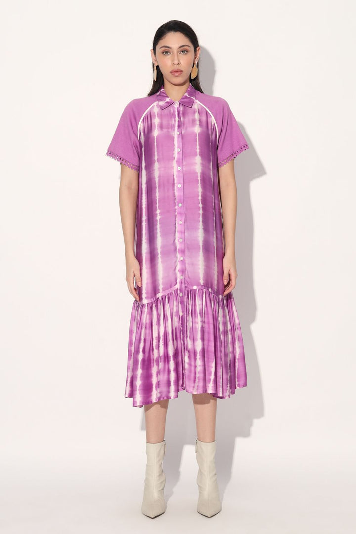 Shibori Stripe Dress