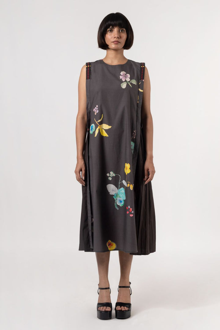 Eleni Charcoal Dress