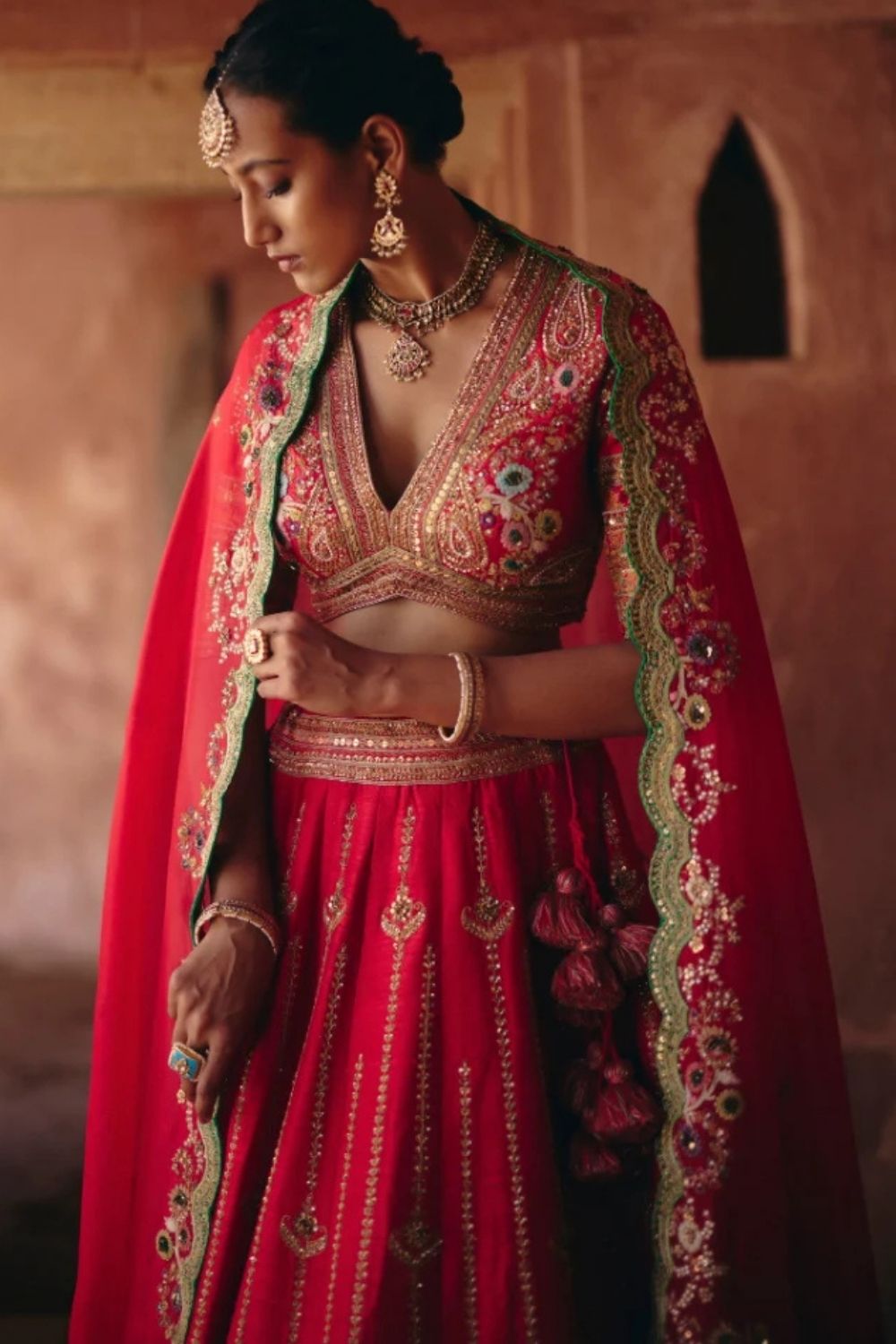 Gulrez 16 Kali Chadi Lehenga With Organza Dupatta