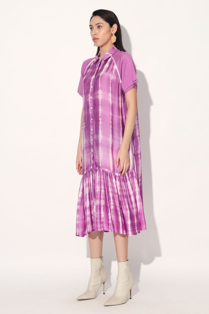 Shibori Stripe Dress