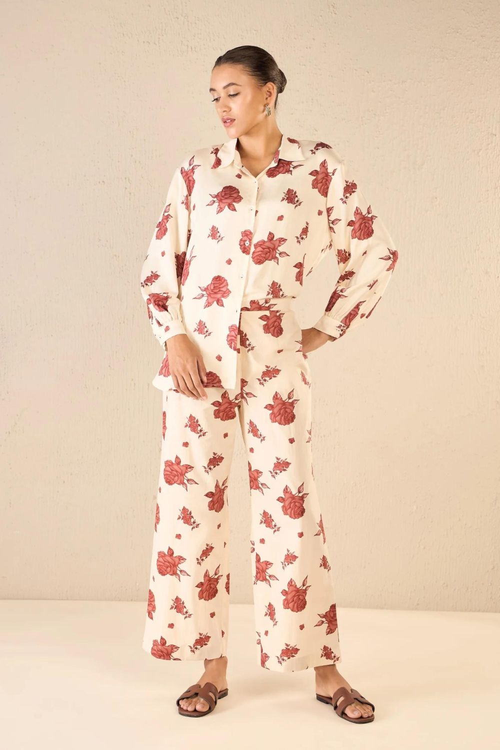 Vinate Rose: Oversize Shirt Co-ord Set