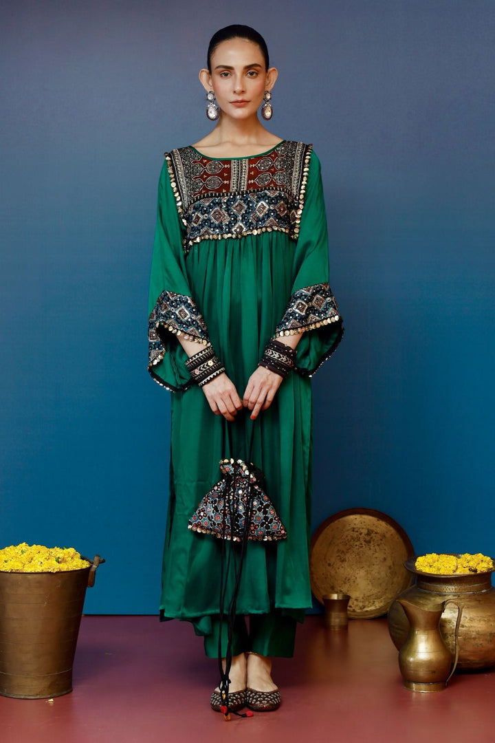 Saundh Green Kurta Set