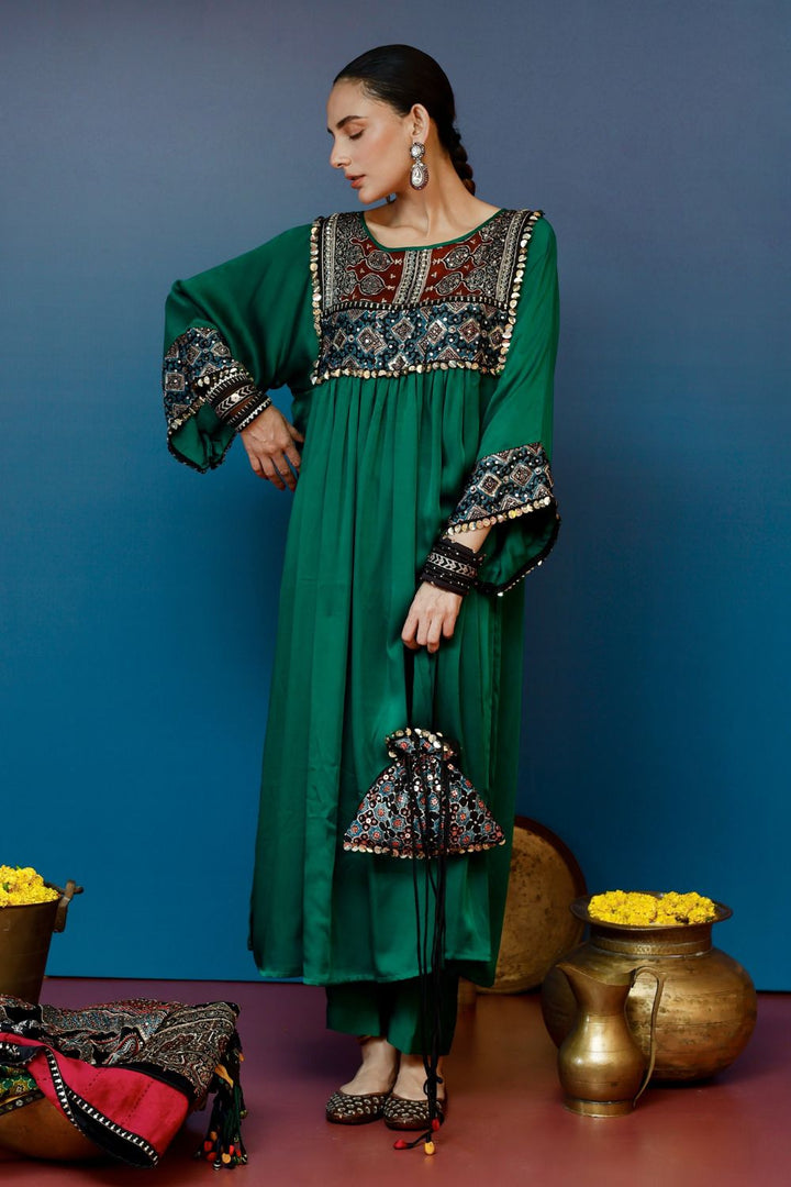 Saundh Green Kurta Set