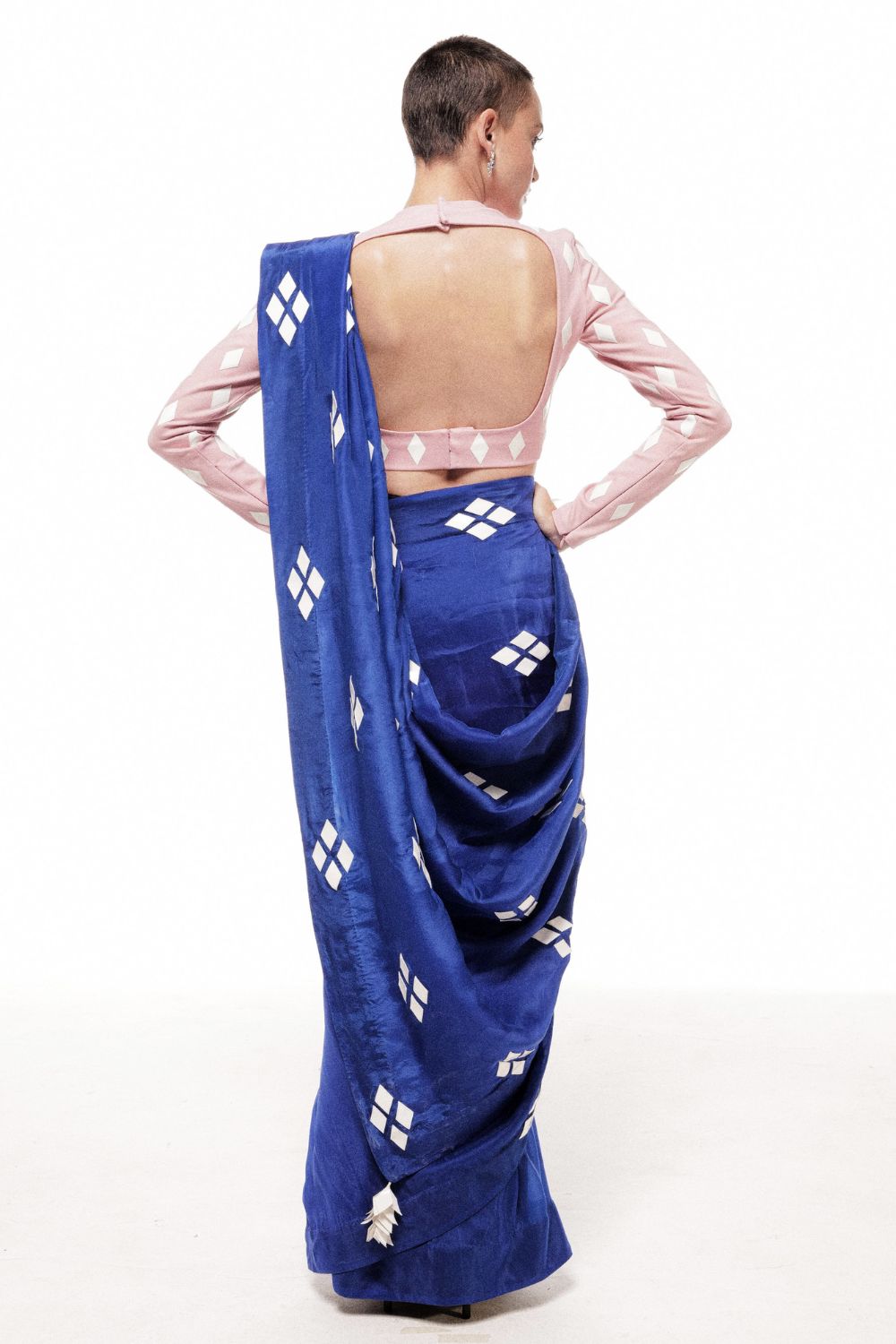 Blue Field Cress Saree