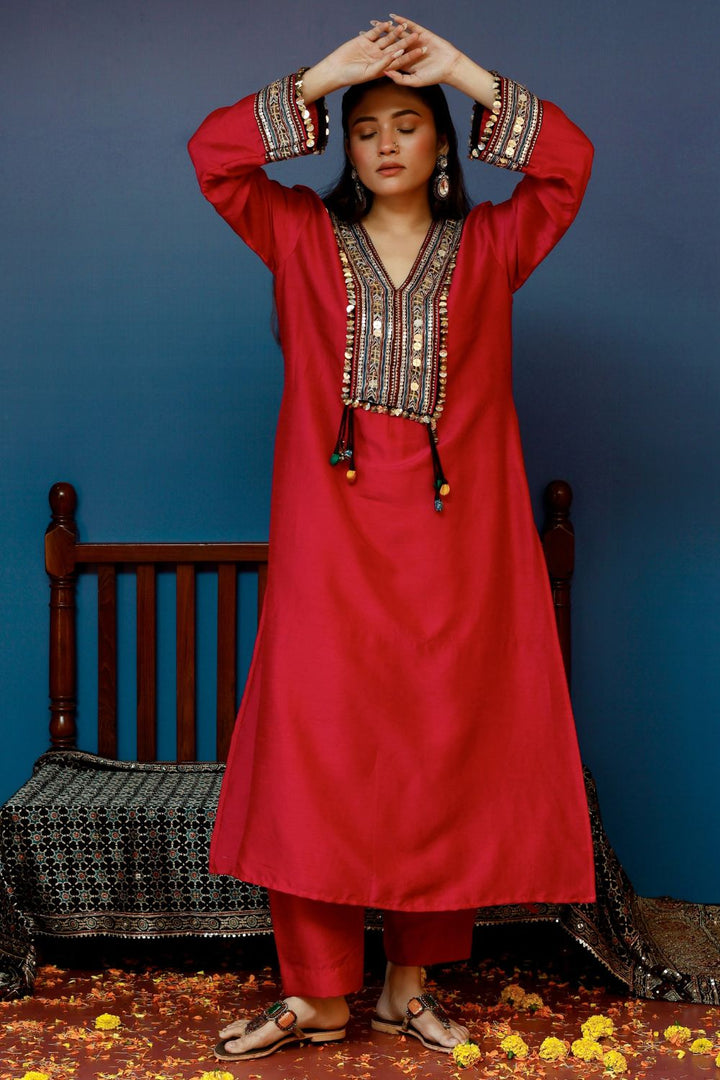 Soni Pink Kurta-Set