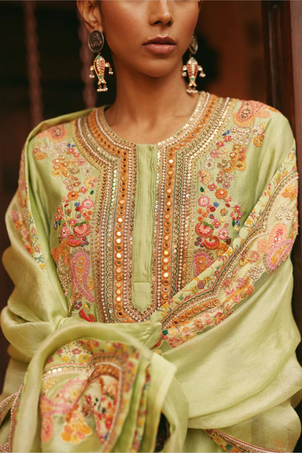 Short Kurti With Sharara And Dupatta