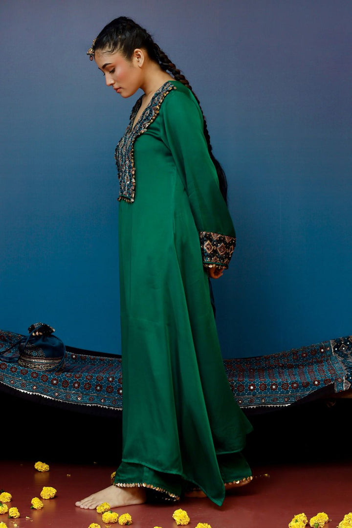 Soni Green Kurta Set