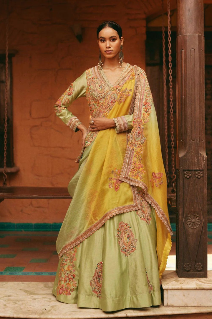 Heavy Kalidar With Ombre Dupatta