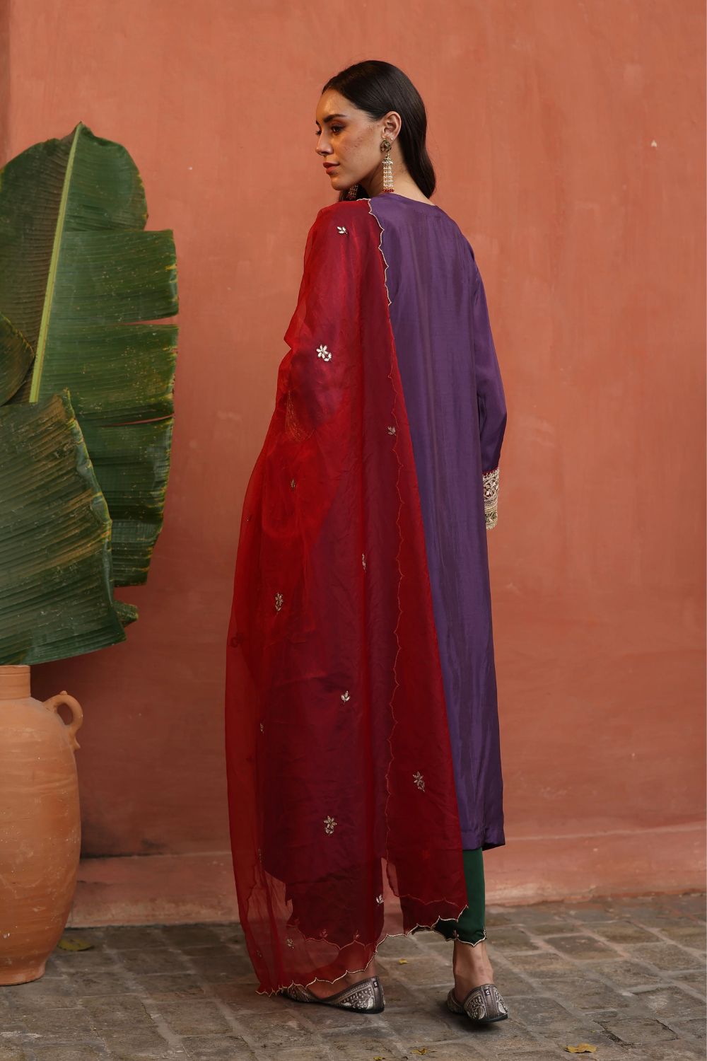 Kaleera Kurta Set in Purple