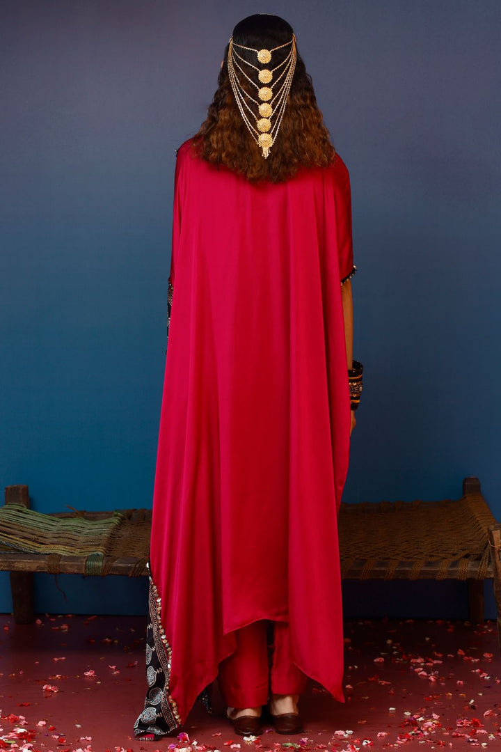 Saron Pink Kaftan Set