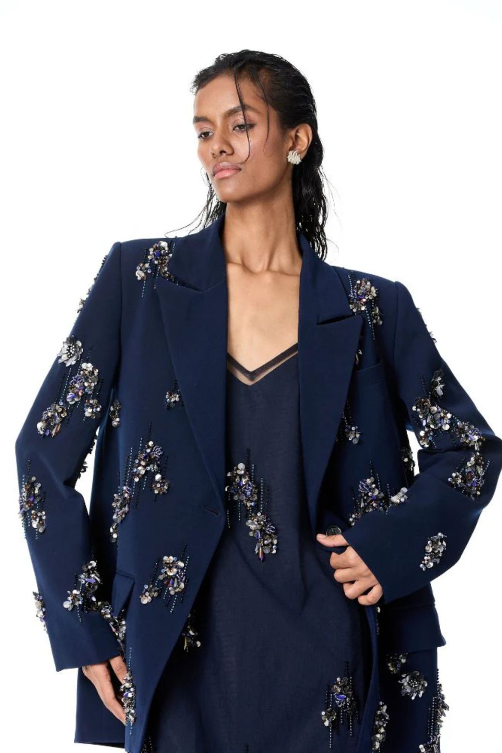 'CERYS' Embellished Blazer