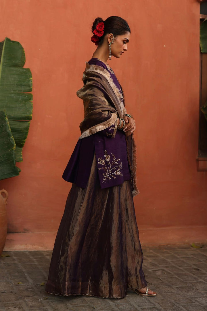 Ruksaar Sharara in Purple