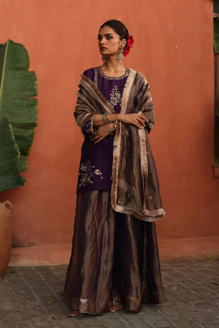 Ruksaar Sharara in Purple