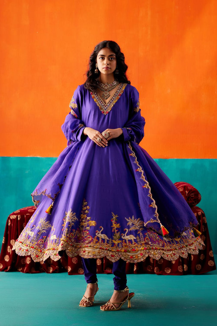 Purple Kurta Set